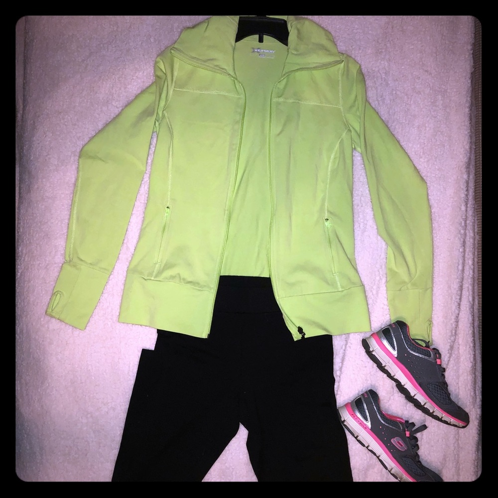 Xersion Lime Green Exercise Jacket - image 1